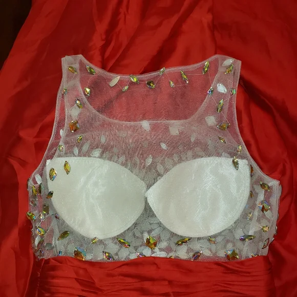 Sparkly Red Women's Dress - Picture 5 of 17